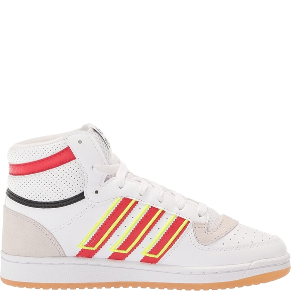 adidas Originals Big Kids Top Ten RB J Sneakers 7Y White/Vivid Red/Solar Yellow